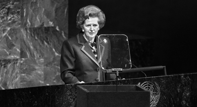 Margaret Thatcher apoyaba la lucha contra el cambio climático